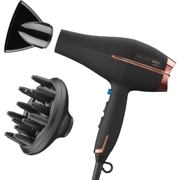 INFINITIPRO BY CONAIR Hair Dryer with Diffuser | AC Motor Pro Hair Dryer with - Picture 8 of 14